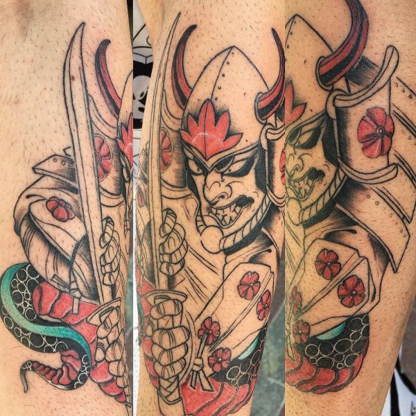 Незаконченная татуировка самурая