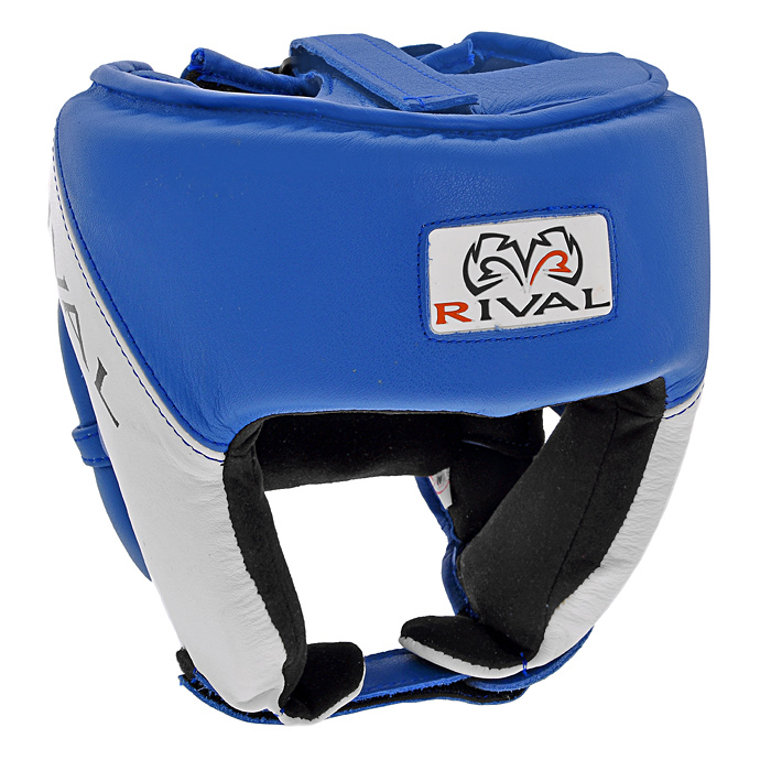 Шлем боксерский "Rival", тренировочный, цвет: синий. Размер М