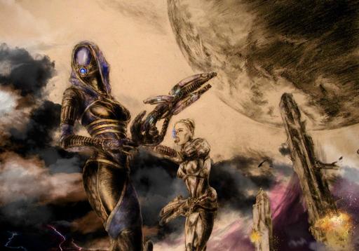 Mass Effect 3 - Тали'Зора. Фанарт