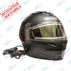 Снегоходный шлем модуляр G-339 SNOW BLACK MATT BLUETOOTH | GSB