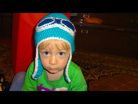 Как связать шапочку (шапку) Шлем для ребенка крючком