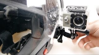 SJ4000 Action Cam on a Motorcycle Helmet (Riding Footage)