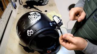 Установка на мотo шлем камеру Sony X3000