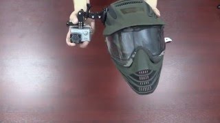 Крепление экшн-камеры к шлему (защитной маске)