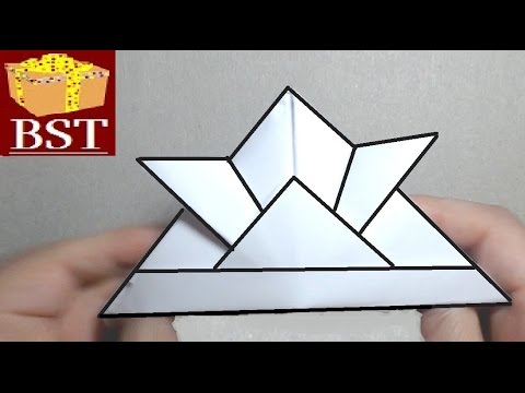 Как сделать оригами шлем самурая из бумаги А4?