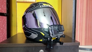 How to mount your Action Camera (SJCAM) on Helmet | Chin Mount for LS2 FF352 [Hindi]