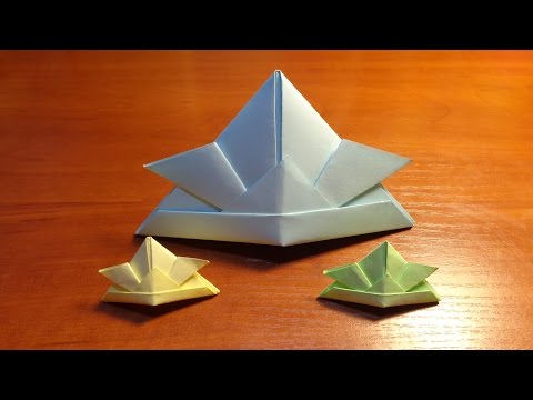 Оригами шлем самурая