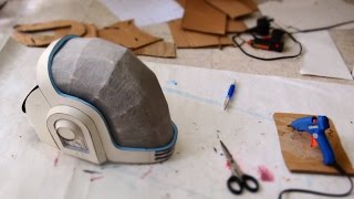 #62: Guy-Manuel (Daft Punk) Helmet Part 1 - Cardboard (free PDF) | How To | Dali DIY