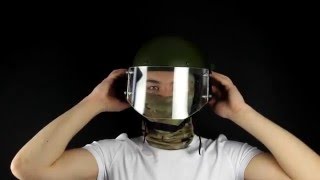 Обзор шлема ЗШ-1-2М с забралом (Gear Craft) (Olive)