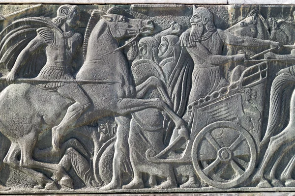 Греческие древние так доска на большой Александр памятник на thessa — стоковое фото