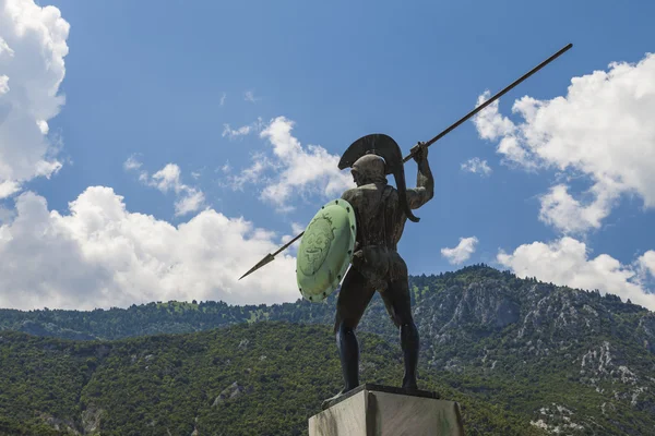 Леонидас статуя, Фермопилы, Греция — стоковое фото