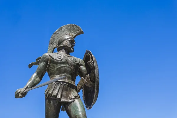 Леонидас статуя, Спарта, Греция — стоковое фото