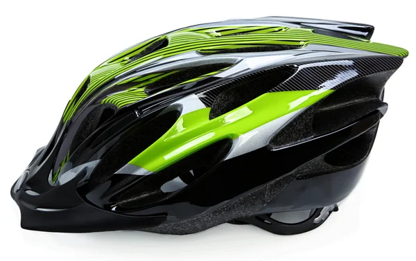 Велосипедный шлем, изолированные на белом фоне — стоковое фото