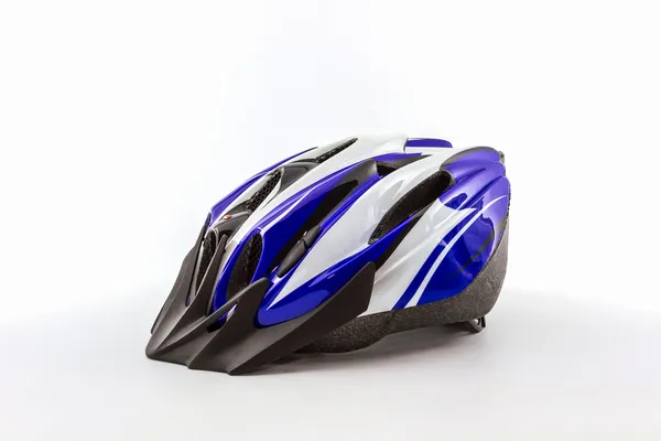 Велосипедный шлем для безопасной езды — стоковое фото