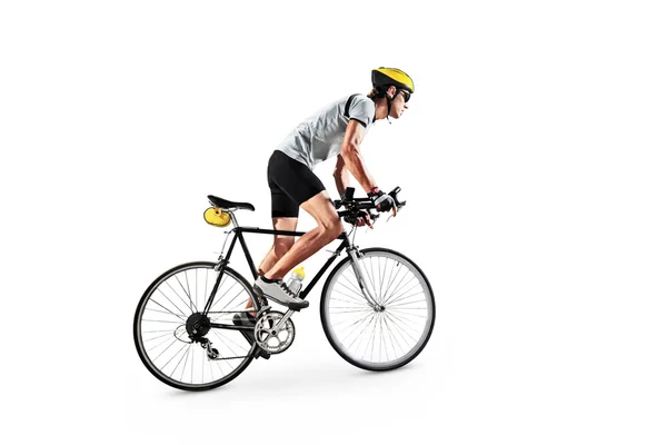 Велосипед езда мужчины велосипедиста — стоковое фото