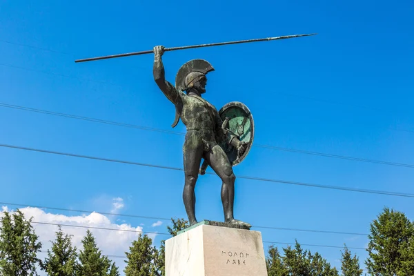 Статуя короля Леонидас Спарты — стоковое фото