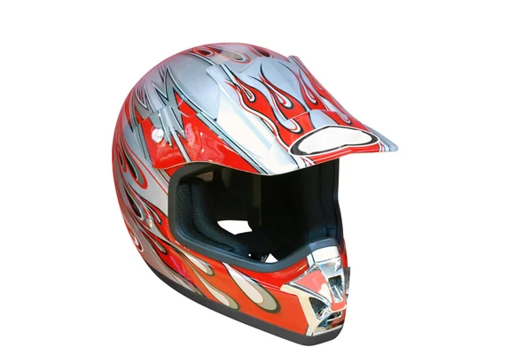Мотоцикл шлем изолированные — стоковое фото