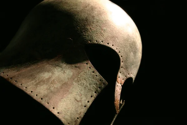 Средневековый воин шлем — стоковое фото