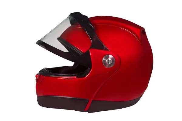 Мотоциклетный шлем с поднял стекло — стоковое фото