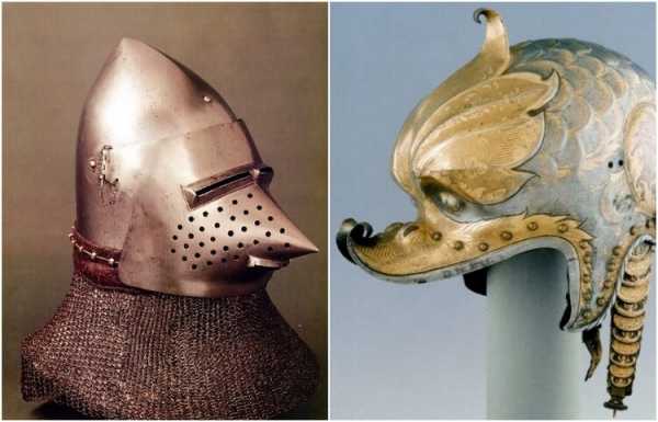 Как на средневековом рыцарском шлеме крепилось забрало